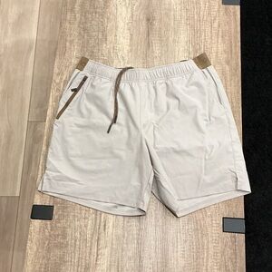Men's Beige Athletic Shorts